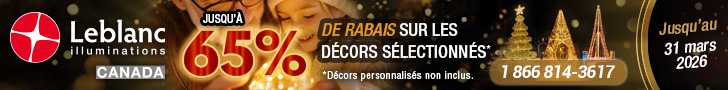Leblanc Illuminations : Jusqu'à 65% de rabais sur décors sélectionnés