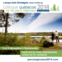 Colloque québécois sur les parcs régionaux | 2-3 décembre à Victoriaville