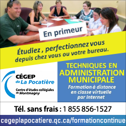 Étudiez, perfectionnez vous depuis chez vous ou votre bureau. Techniques en administration municipale | Formation à distance en classe virtuelle par Internet