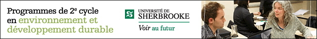 Programmes de 2e cycle en environnement | Programmes à temps partiel