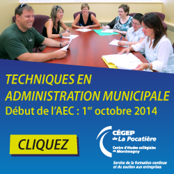 Techniques en administration municipale | Début de l'AEC: 1er octobre