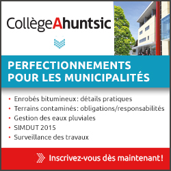 Perfectionnements pour les municipalités : Inscrivez-vous !