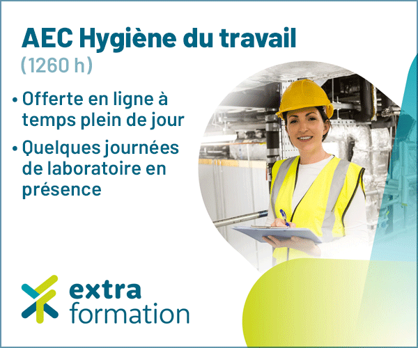 Formation en ligne : AEC Hygiène du travail (1260 h)